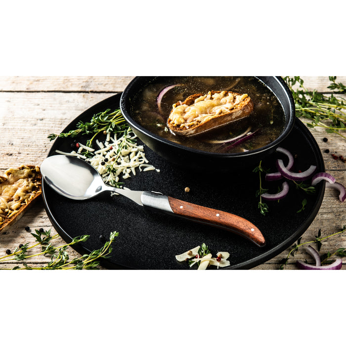 Laguiole Style de Vie Luxury Line lepelset 6-personen rozenhout