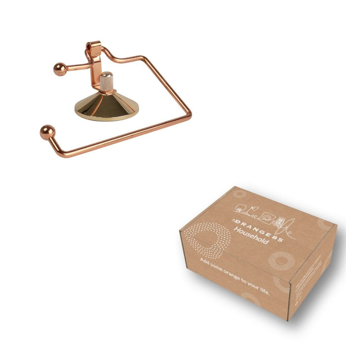 Orange85 Toiletrolhouder zonder Boren Rosegoud met Zuignap Toiletac...