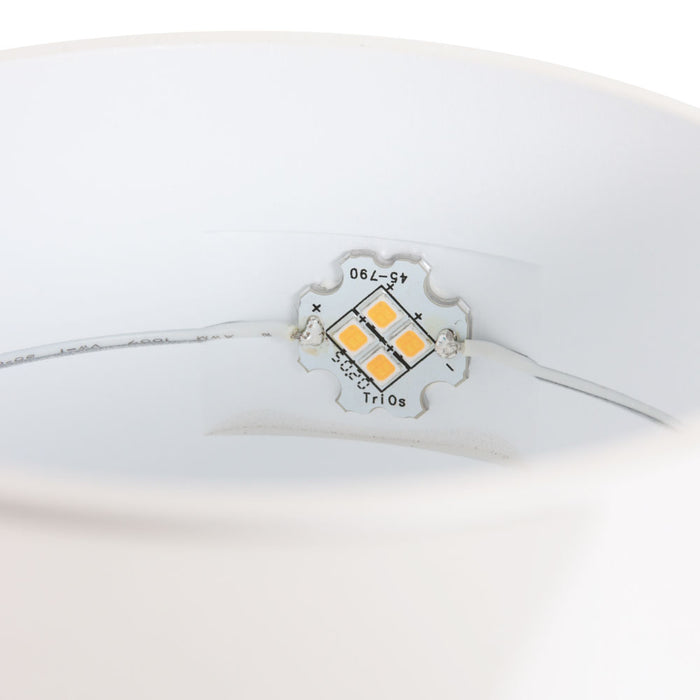 Trio Leuchten Lacapo wandlamp wit rond ingebouwd LED up- en downlight