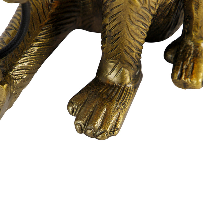 QAZQA Tafellamp animal-tl - Goud|messing - Landelijk - L 235mm
