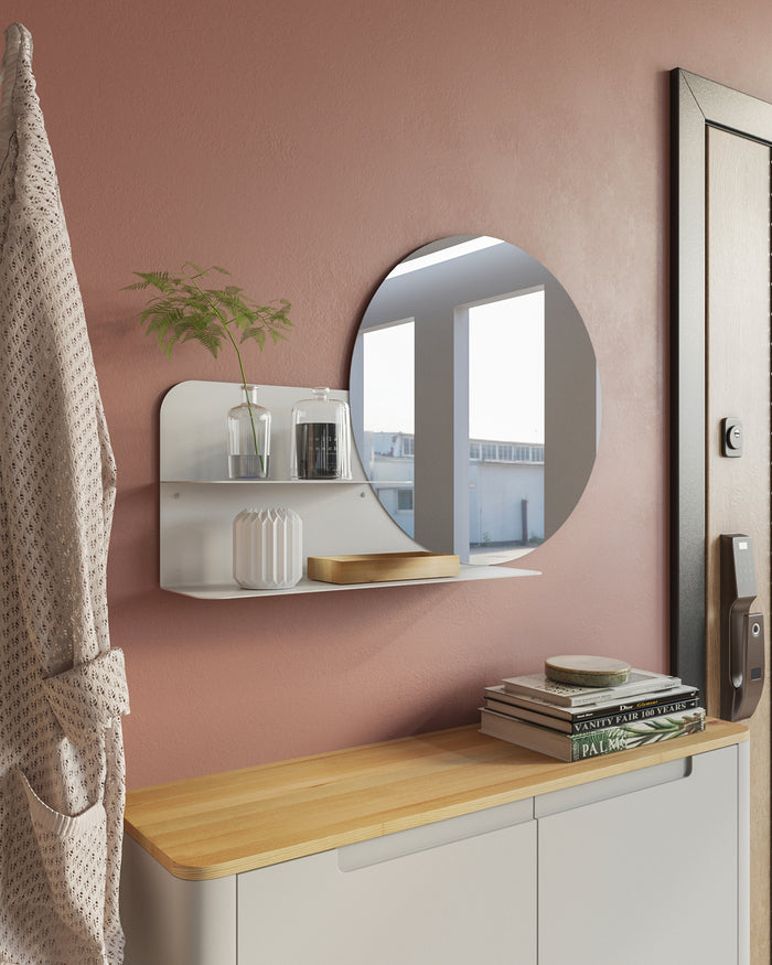 Gorillz Clever Wandspiegel met Plankje - Industriële Spiegel