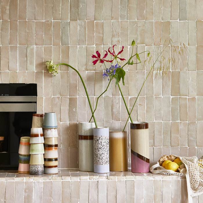 HKliving 70's Vaas - Maat L - snow