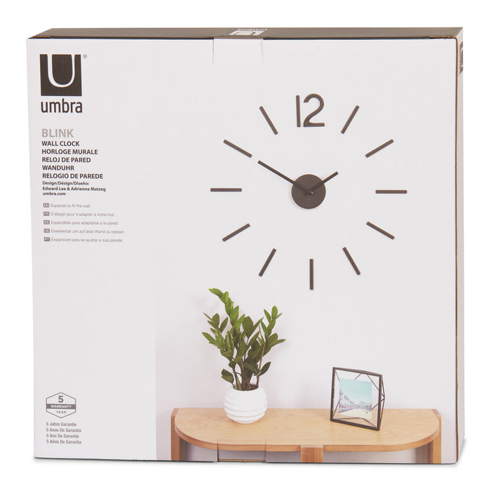 Umbra Blink Wandklok - Zwart