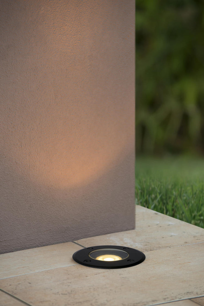 Lucide BILTIN Grondspot - Zwart