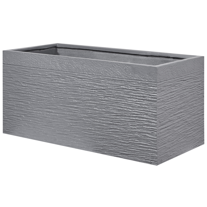 Beliani - MYRA - Plantenbak - Grijs - 80 cm - Klei-vezelmengsel