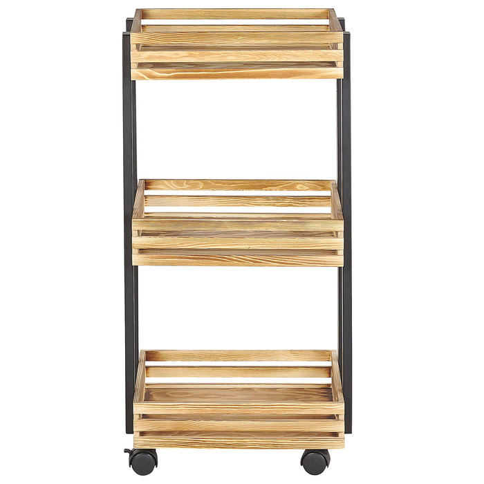 Beliani - LETINO - Keukentrolley - Lichte houtkleur - IJzer