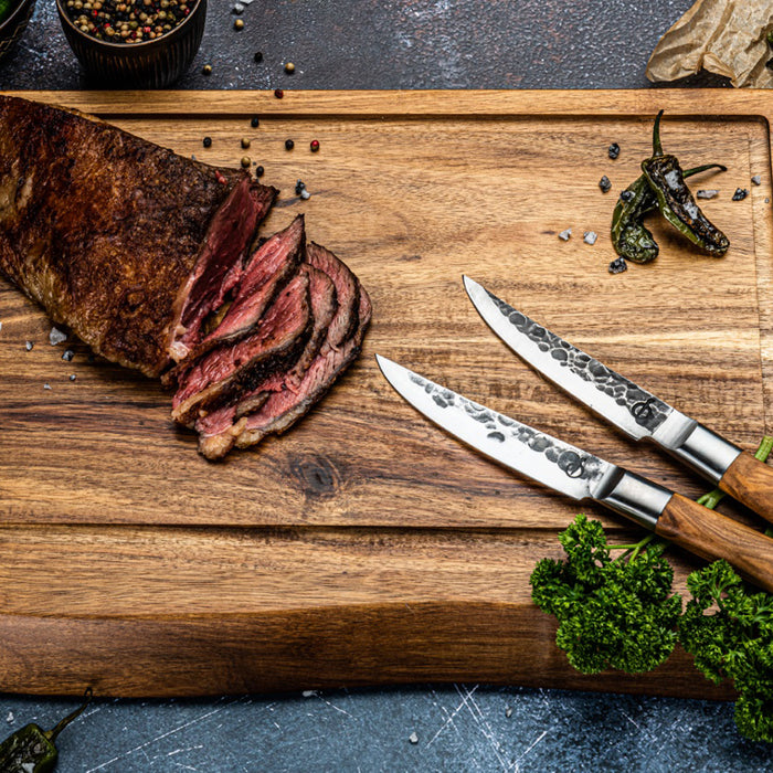 Forged Olive Forged Steakmessen 4 st.