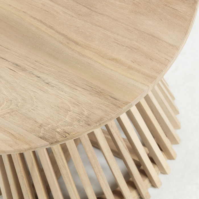 Kave Home Jeanette Bijzettafel - Ø 50 cm - Naturel