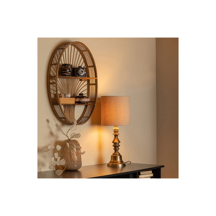 WOOOD Collar Lampenkap - Linnen - Zand - 25x25x25