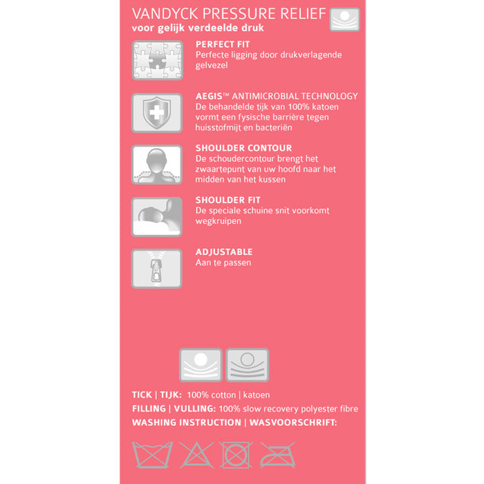 Vandyck Pressure Relief Hoofdkussen