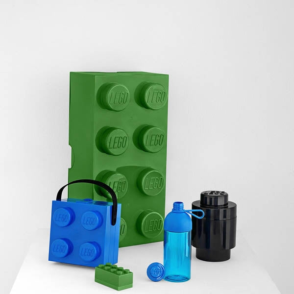 Lunchbox Brick 4 met handvat, Blauw - LEGO