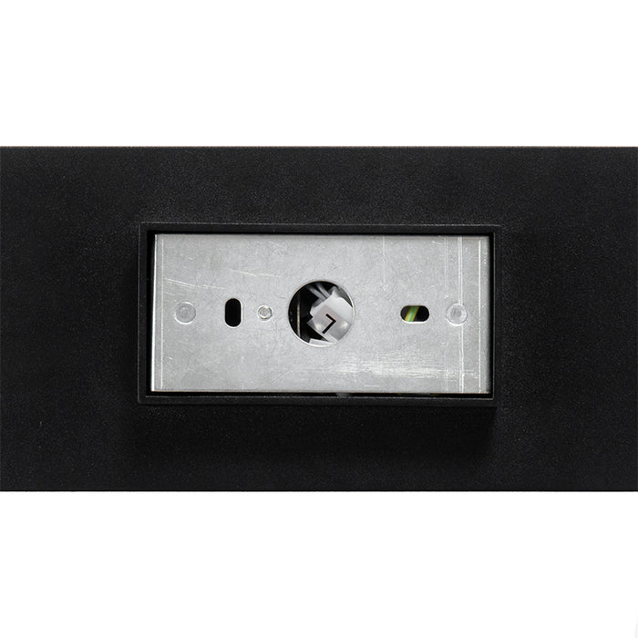 QAZQA Design vierkante wandlamp zwart met gouden binnenkant - Sab