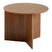 HAY Slit Table Wood Round Bijzettafel - Ø 45 cm - Walnut