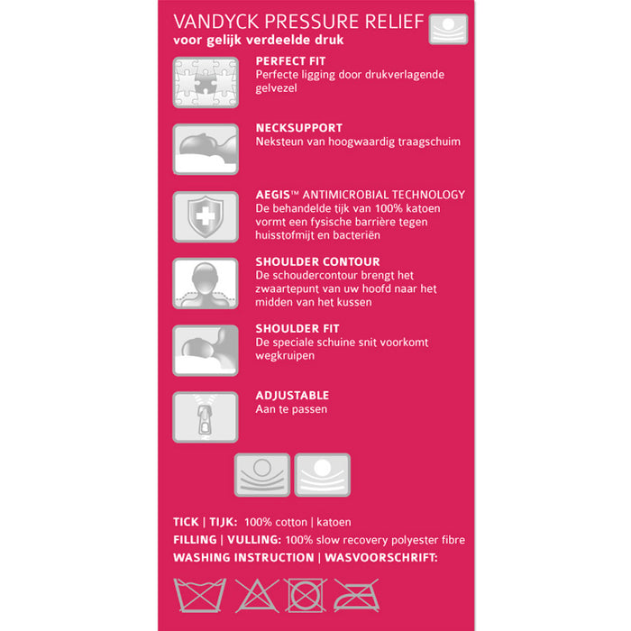 Vandyck Pressure Relief Hoofdkussen