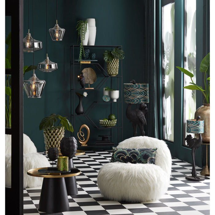 Light & Living Salontafel Popeta - Antiek Brons|Zwart - Ø60cm