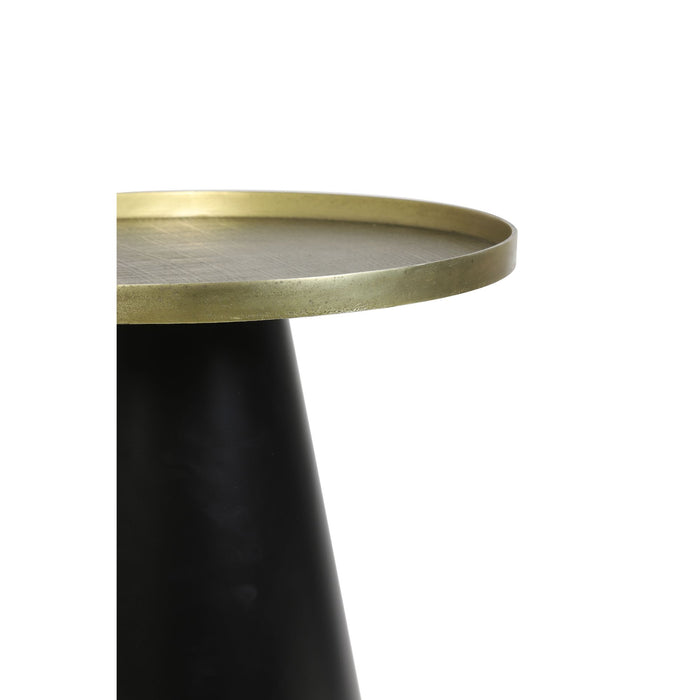 Light & Living Salontafel Popeta - Antiek Brons|Zwart - Ø60cm