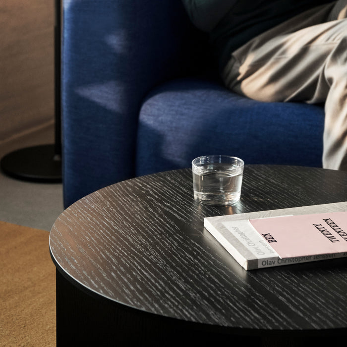 HAY Slit Table Wood Round Bijzettafel - Ø 45 cm - Zwart