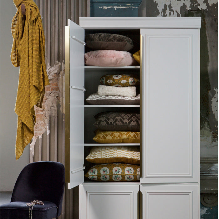 WOOOD Vogue Eetkamerstoel - Fluweel Mosterd