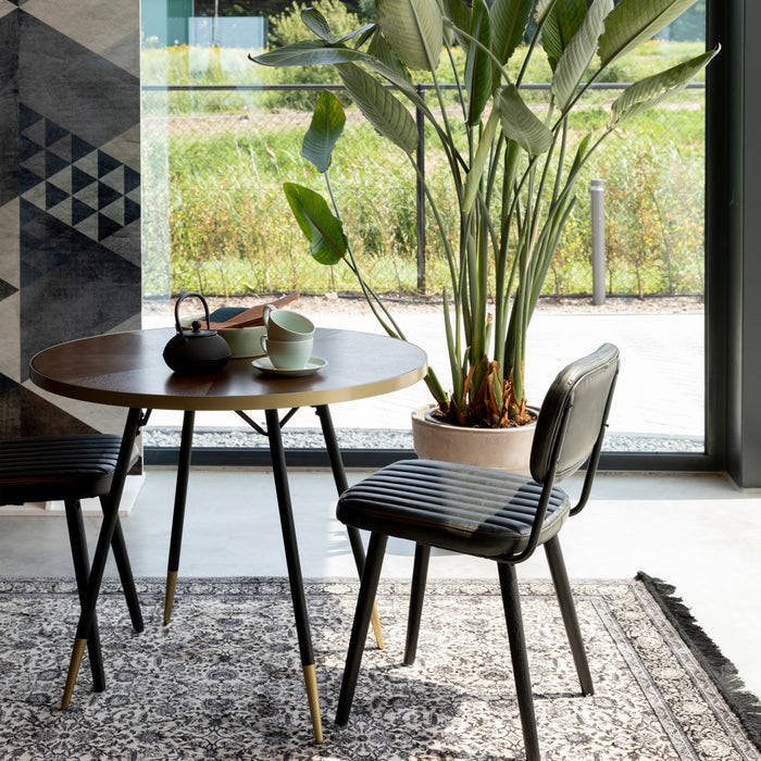 by fonQ Hendrix Eettafel - Ø 90 cm - Bruin