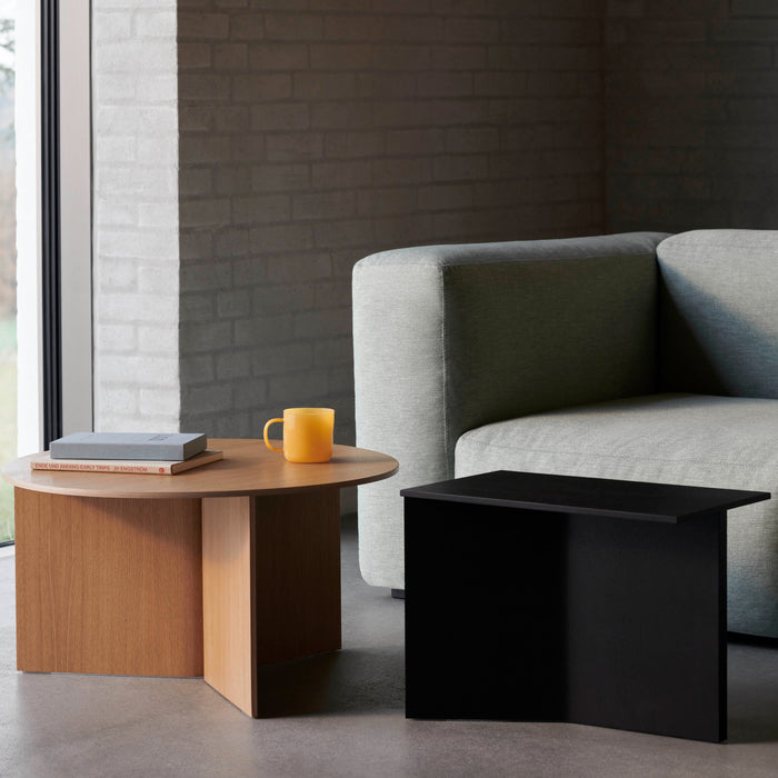 HAY Slit Table Wood Round XL Bijzettafel - Ø 65 cm - Oak