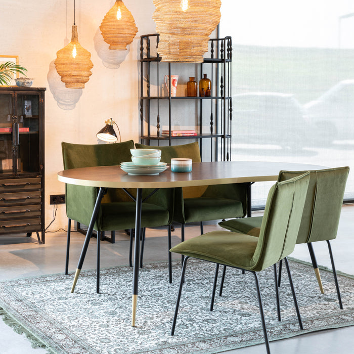 by fonQ Hendrix Eettafel - 180 x 90 cm - Bruin