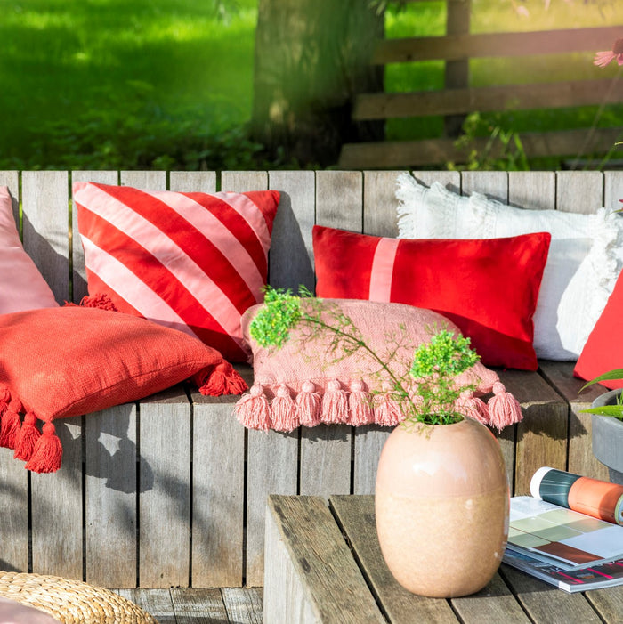 Dutch Decor sierkussen Pippa - 30x50 cm Aurora Red