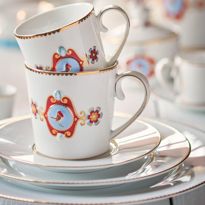 Pip Studio Love Birds Mokken 4 st. - 0,15 L