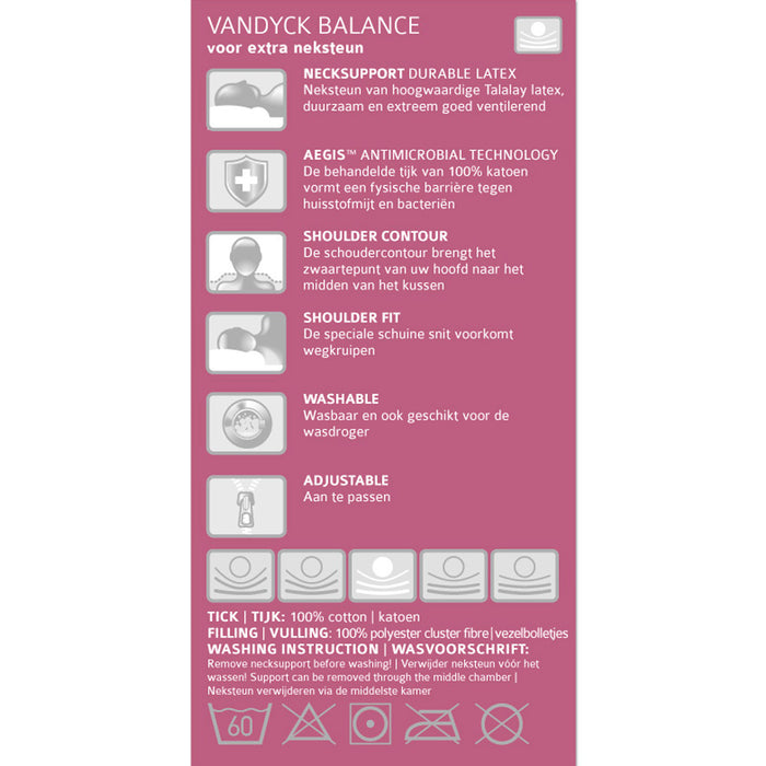 Vandyck Balance Hoofdkussen