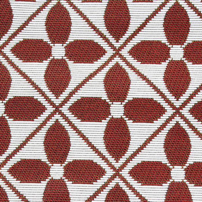 sweeek - Buiten|binnen vloerkleed, terracotta print