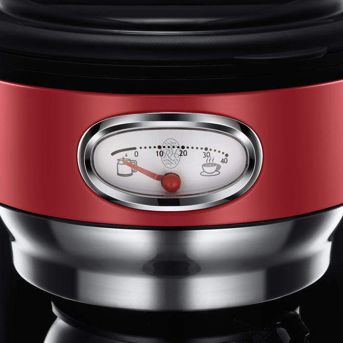 Russell Hobbs Retro Ribbon Red Filter Koffiezetapparaat