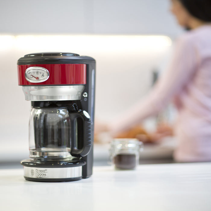 Russell Hobbs Retro Ribbon Red Filter Koffiezetapparaat