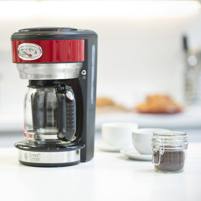 Russell Hobbs Retro Ribbon Red Filter Koffiezetapparaat