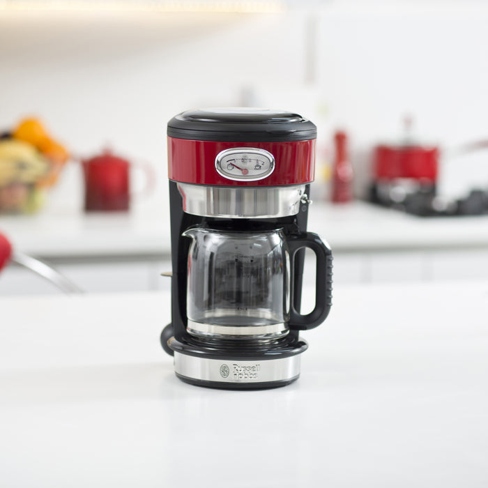 Russell Hobbs Retro Ribbon Red Filter Koffiezetapparaat