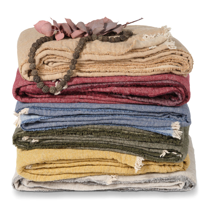 Vandyck Home Sprei 130 x 220 cm - Earth Green