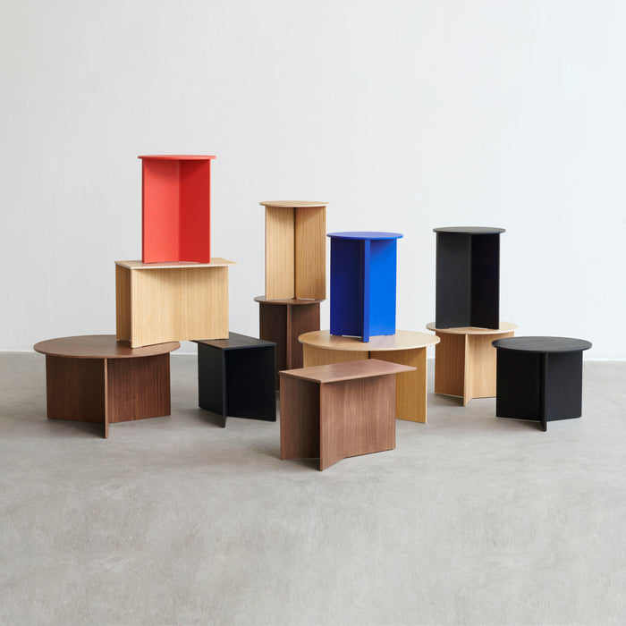 HAY Slit Table Wood Round Bijzettafel - Ø 35 cm - Oak