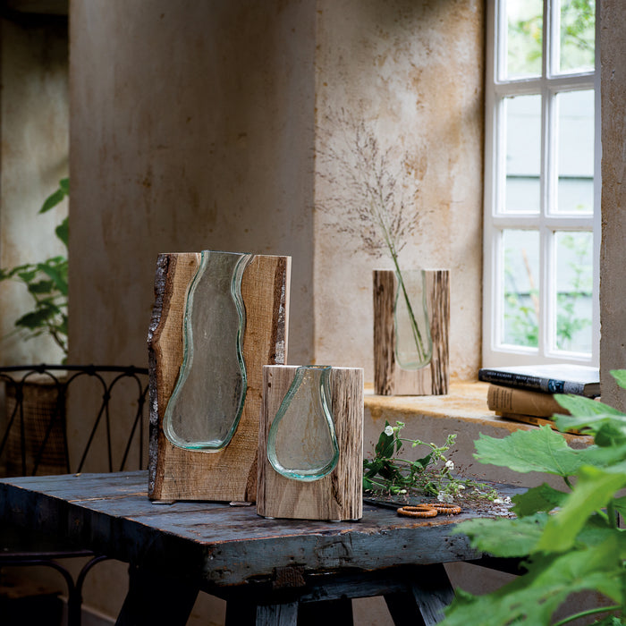 Leonardo Casolare Houten Vaas 20 cm