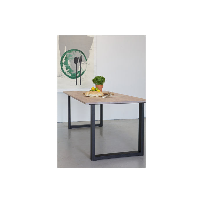 WOOOD Tablo U-Poot|Maastricht Kd 1 Stuks - Metaal - Zwart - 72x79x10