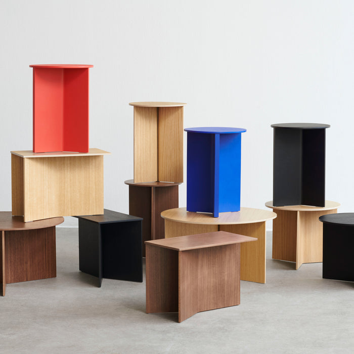 HAY Slit High Bijzettafel Ø35 cm - Vivid blue