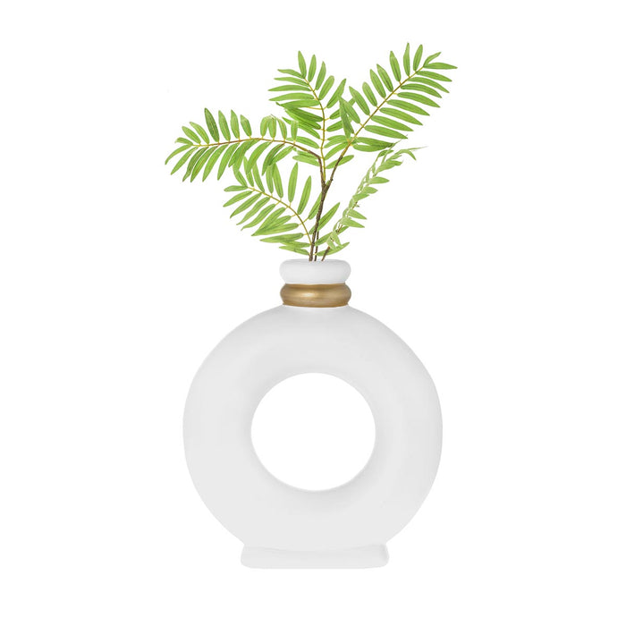 RIVERDALE - Vaas Demy - mat wit - H25cm