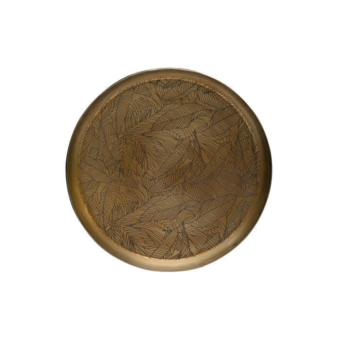 WOOOD Notch Dienblad - Metaal - Antique Brass - Set van 2