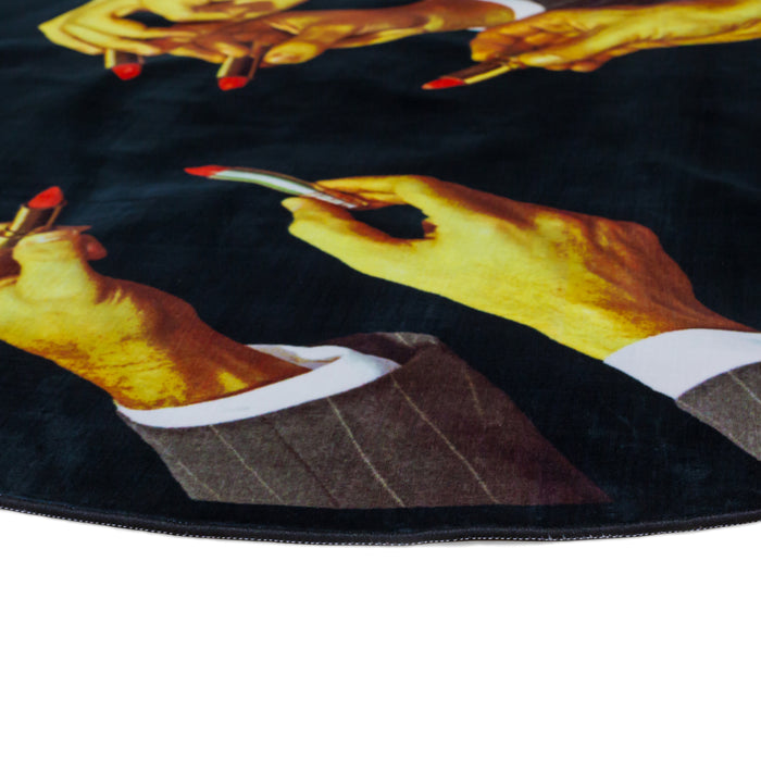 Seletti Vloerkleed Lipsticks - Rond