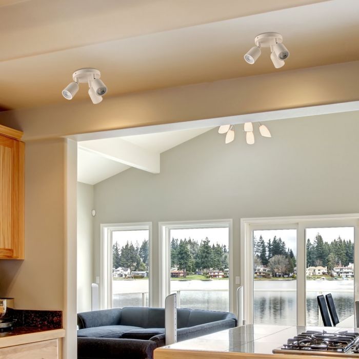 V-tac VT-899 3x GU10 Plafond spot - Wit - verstelbaar