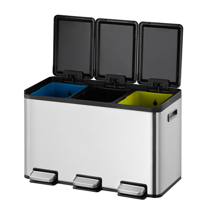 EKO Essential Recycler Pedaalemmer 30 Liter (3x10L) - RVS