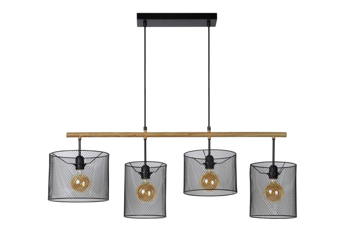 Lucide BASKETT Hanglamp - Zwart