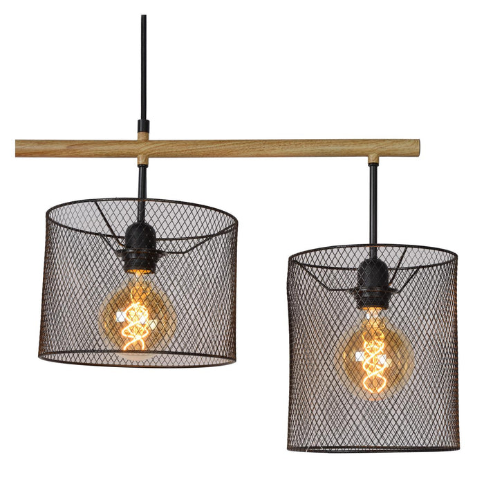 Lucide BASKETT Hanglamp - Zwart