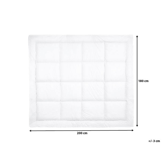Beliani - AIZKORRI - Matrasbeschermer - Wit 180 x 200 cm - Microvezels