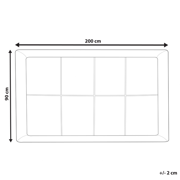Beliani - AIZKORRI - Matrasbeschermer - Wit 90 x 200 cm - Microvezels