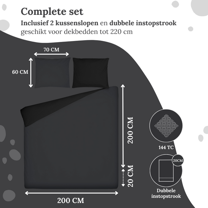 Ten Cate Katoenen Dekbedovertrek - 200x200|220 - Sevilla