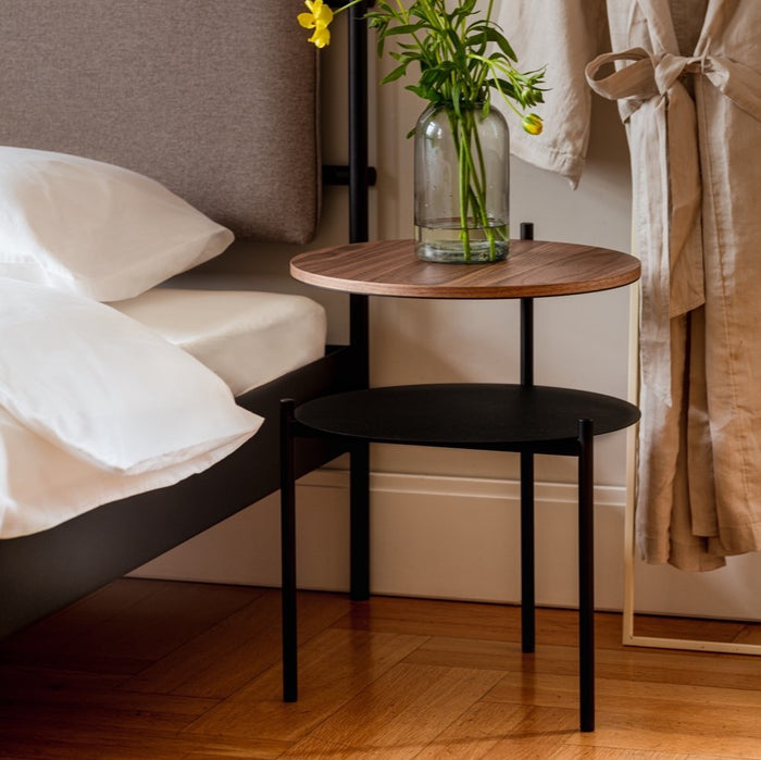 noo.ma Tu Bijzettafel - Natural Walnut