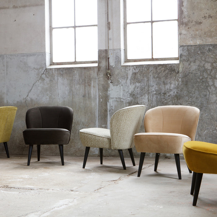 WOOOD Sara Fauteuil - Okergeel